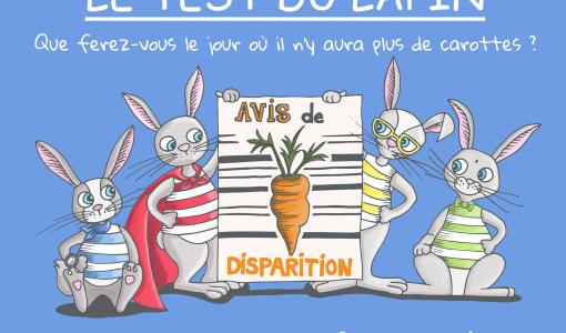 🥕🥕 🥕 Lundi de Pâques, allocution d’Emmanuel Macron : le test du lapin 🐰, un livre qui vous dit quel type de lapin vous êtes et qui vous interroge sur ce que vous ferez le jour où il n’y aura plus de carottes ?