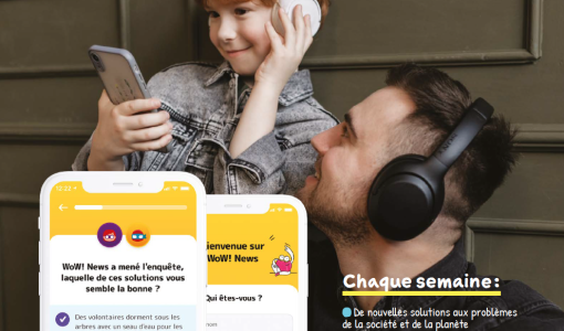 WoW! News dévoile son appli d’actualités positives pour les enfants !